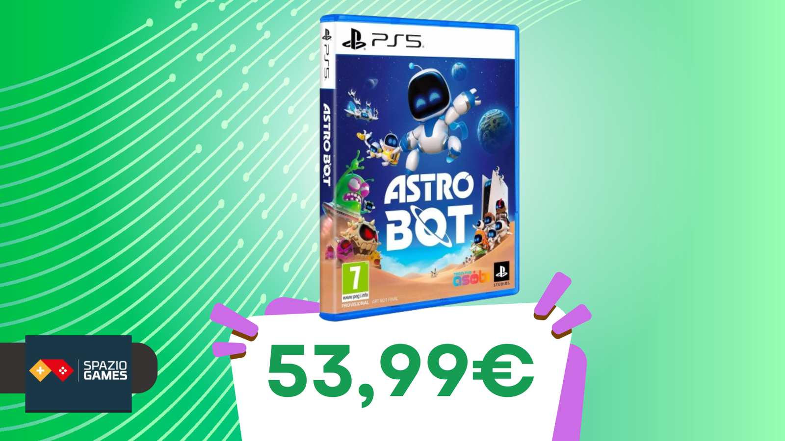 今年のクリスマスには、GOTY 2024 の勝者である Astro Bot が本日限定で 53.99 ユーロでプレゼントされます!