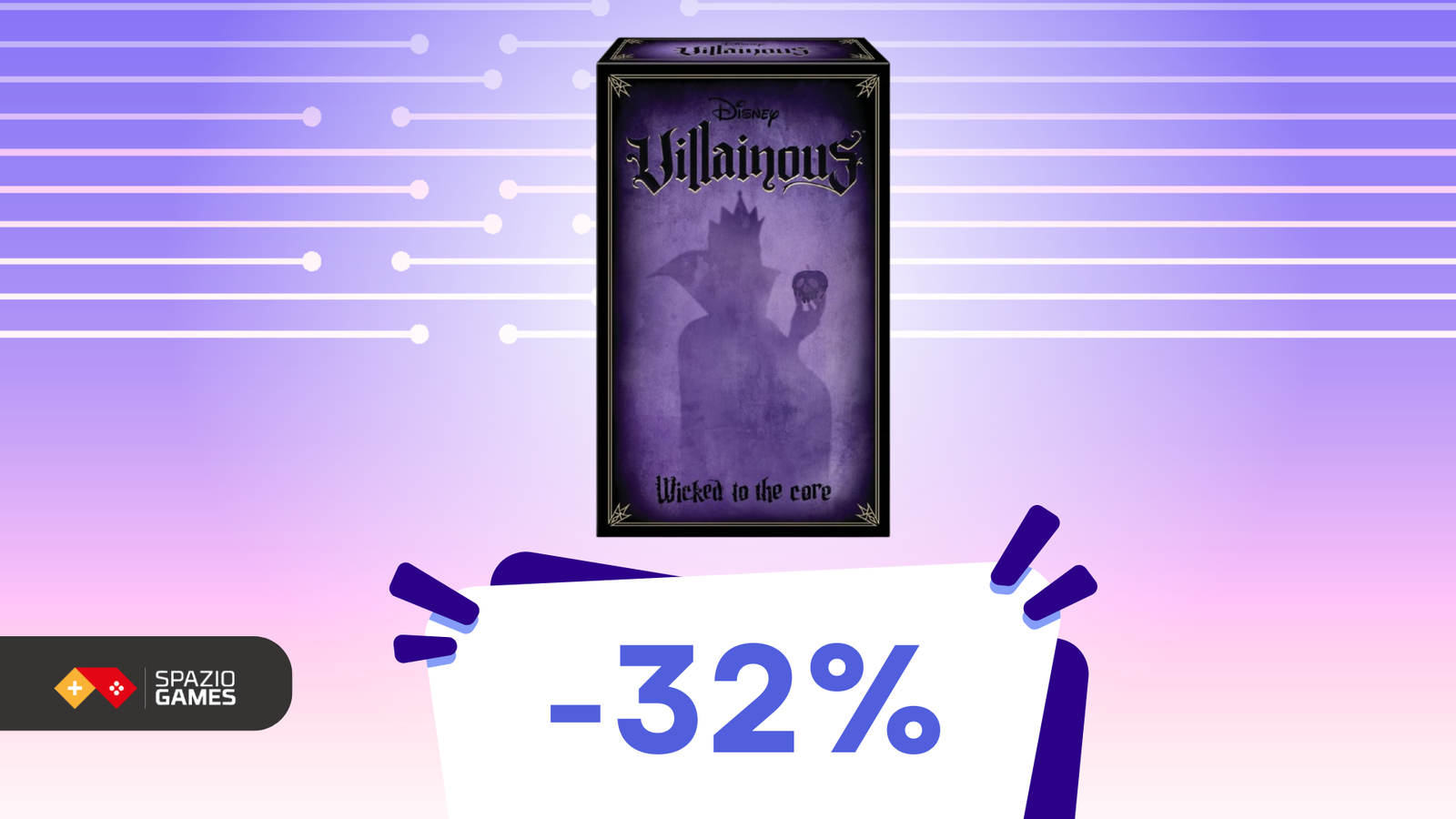 Vivi la magia dei cattivi Disney: Disney Villainous Wicked To The Core è SCONTATO del 32%!