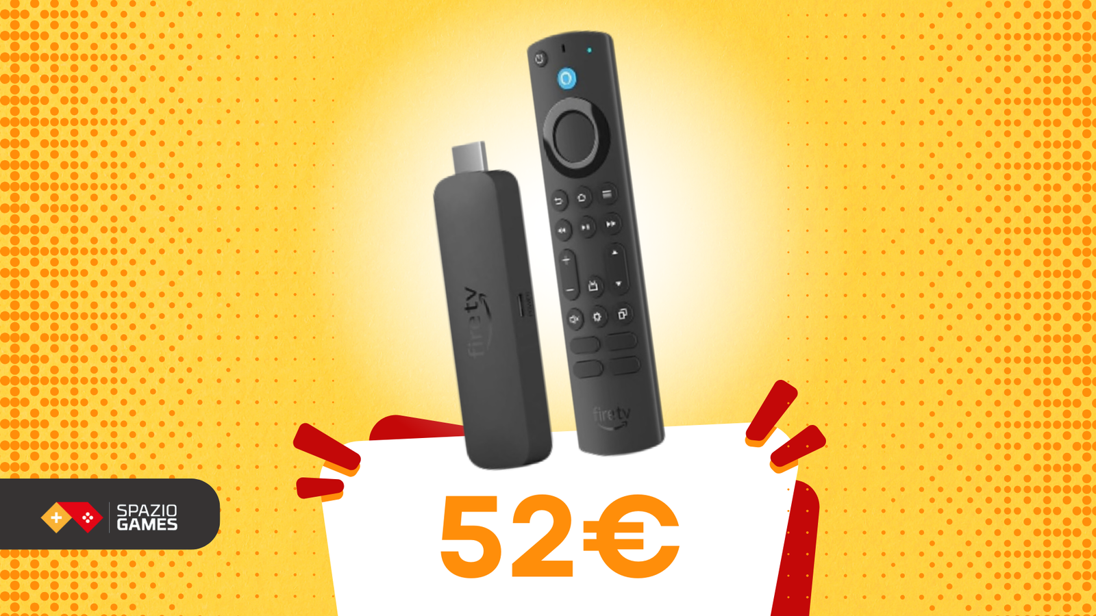 時限セール: Amazon Fire TV Stick 4K Max が本日限定 52 ユーロ!