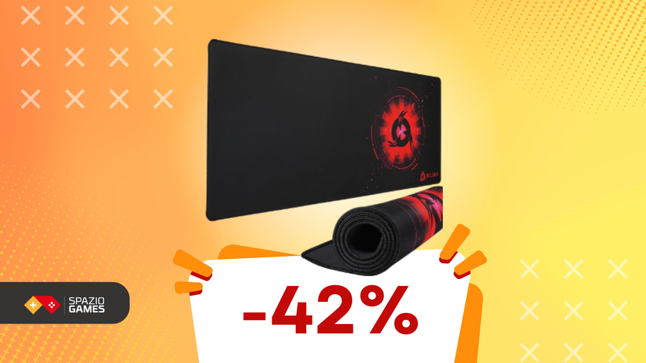 Immagine di Tappetino da gaming XL a soli 10€: il red carpet per il tuo mouse!