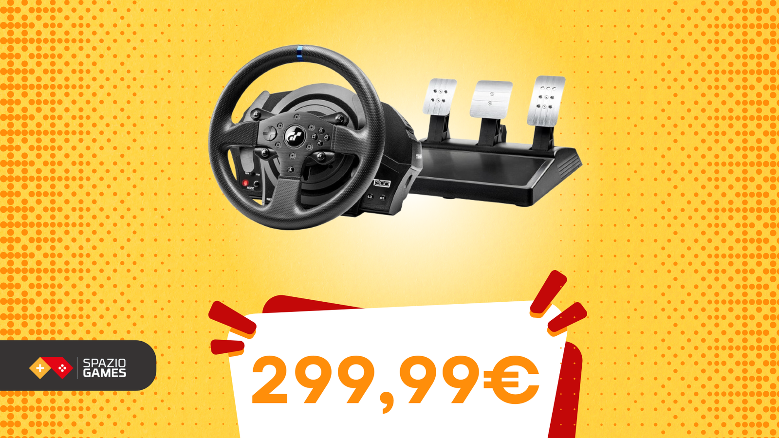 Trasforma la tua esperienza di guida virtuale con questo volante Thrustmaster, oggi IN OFFERTA!