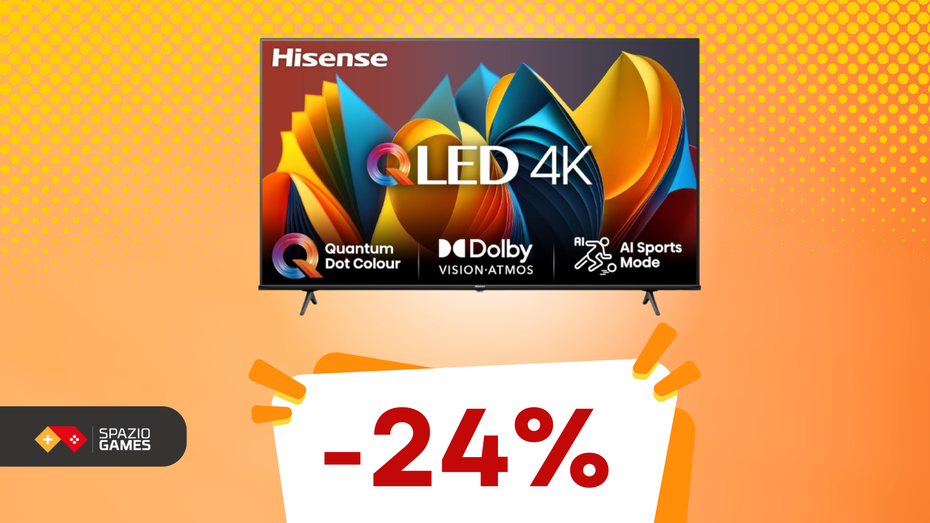 Immagine di Hisense 65E77NQ: la smart TV perfetta per il gaming, ora a PREZZO SCONTATO! -24%