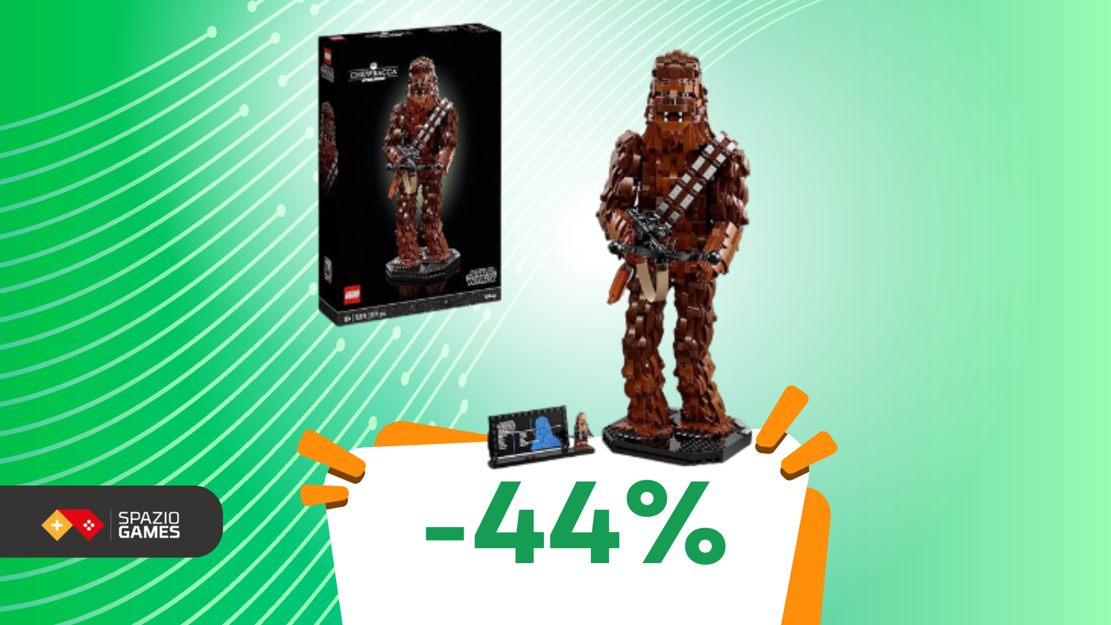 Chewbacca LEGO a 118€: un amico peloso in versione mattoncini!