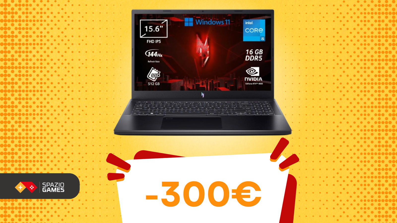 Un notebook da gaming Acer sotto l'albero con uno SCONTO di 300€? Oggi si può!