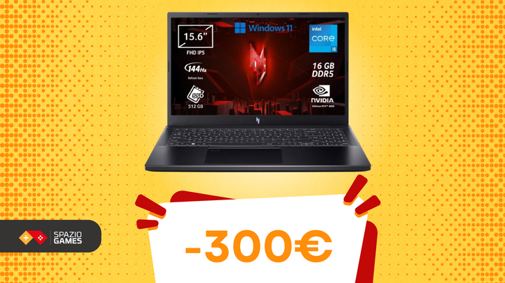 Immagine di Un notebook da gaming Acer sotto l'albero con uno SCONTO di 300€? Oggi si può!