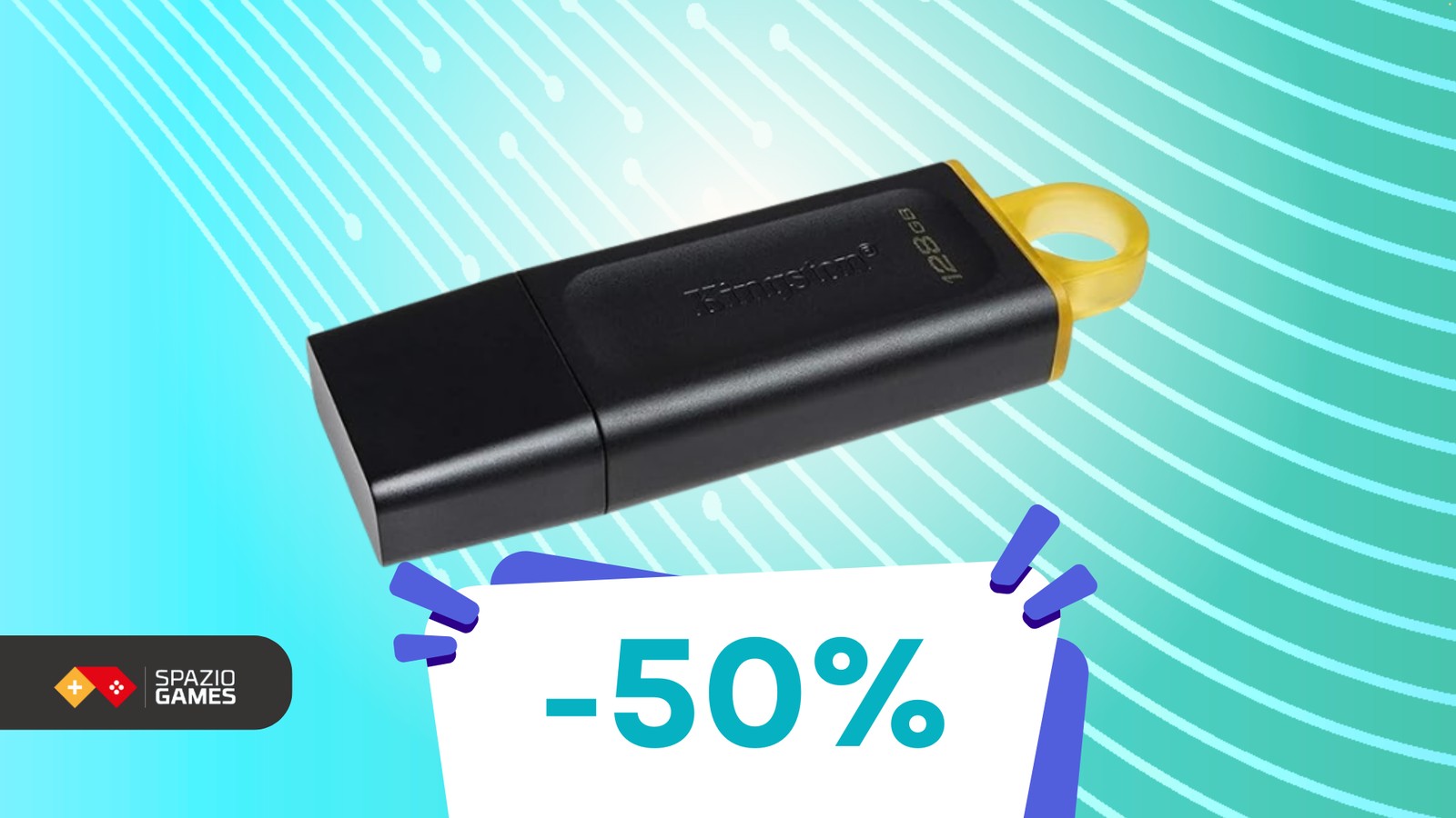 Una chiavetta USB a soli 10€ per 128GB di file ben custoditi!