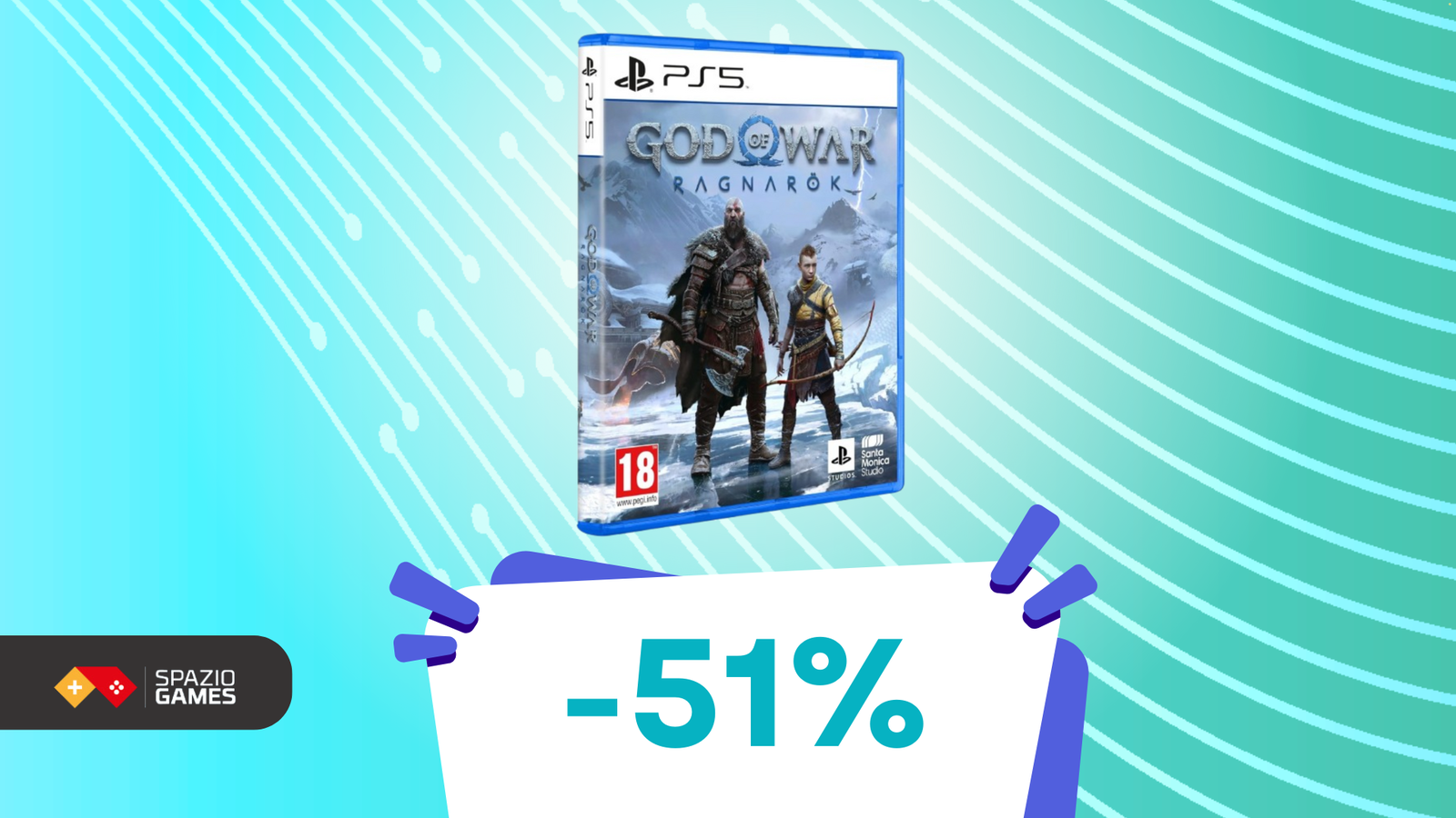 Un'offerta IMPERDIBILE, perfetta per Natale: God of War: Ragnarok è SCONTATO del 51%!