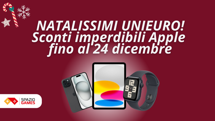 Immagine di Natalissimi Apple da Unieuro: fino al 24 dicembre sconti AL TOP!