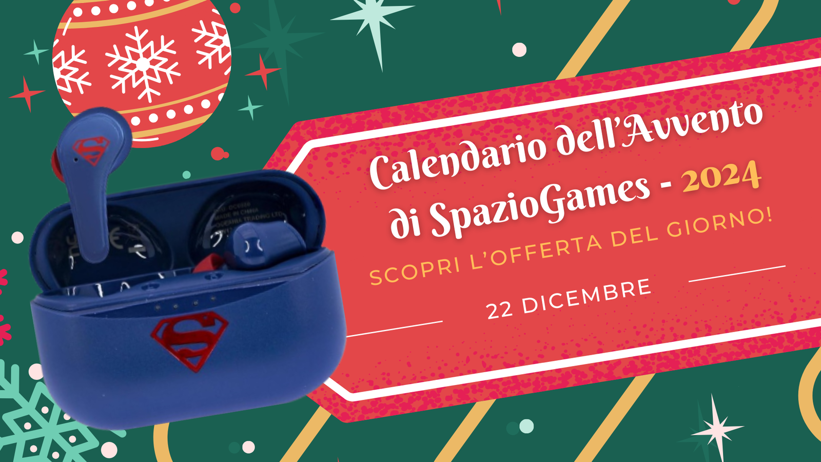 Calendario dell'Avvento di SpazioGames: scopri l'offerta del 22 dicembre!