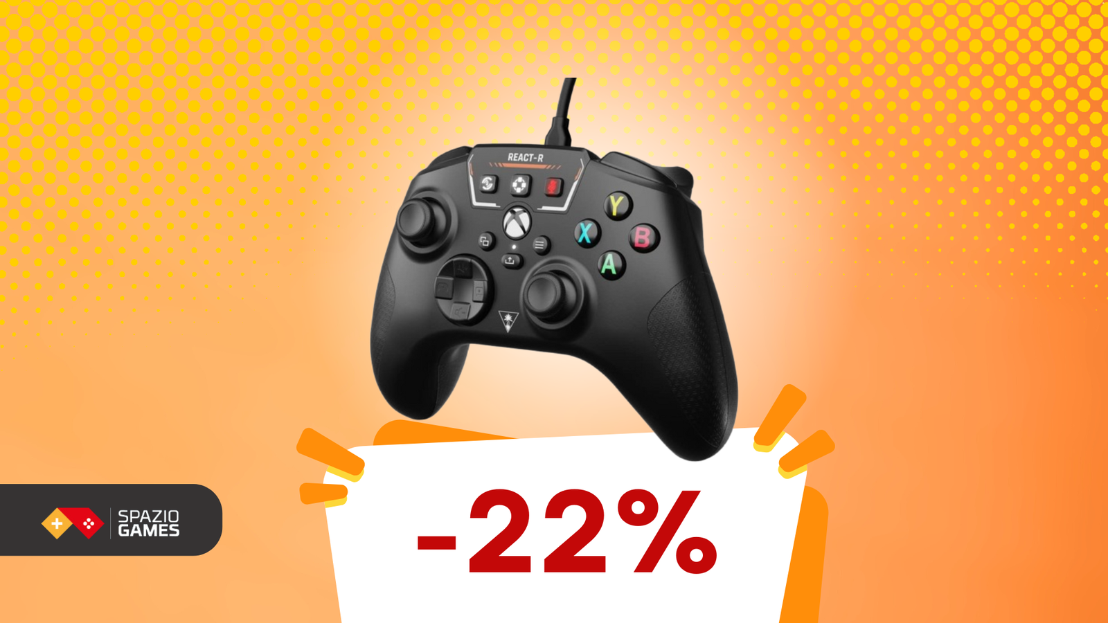 Un controller calbato per una precisione TOP: Turtle Beach REACT-R oggi COSTA SOLO 34,98€!