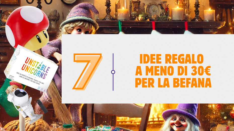 Immagine di Epifania Amazon: 7 idee regalo a meno di 30€ per la Befana!