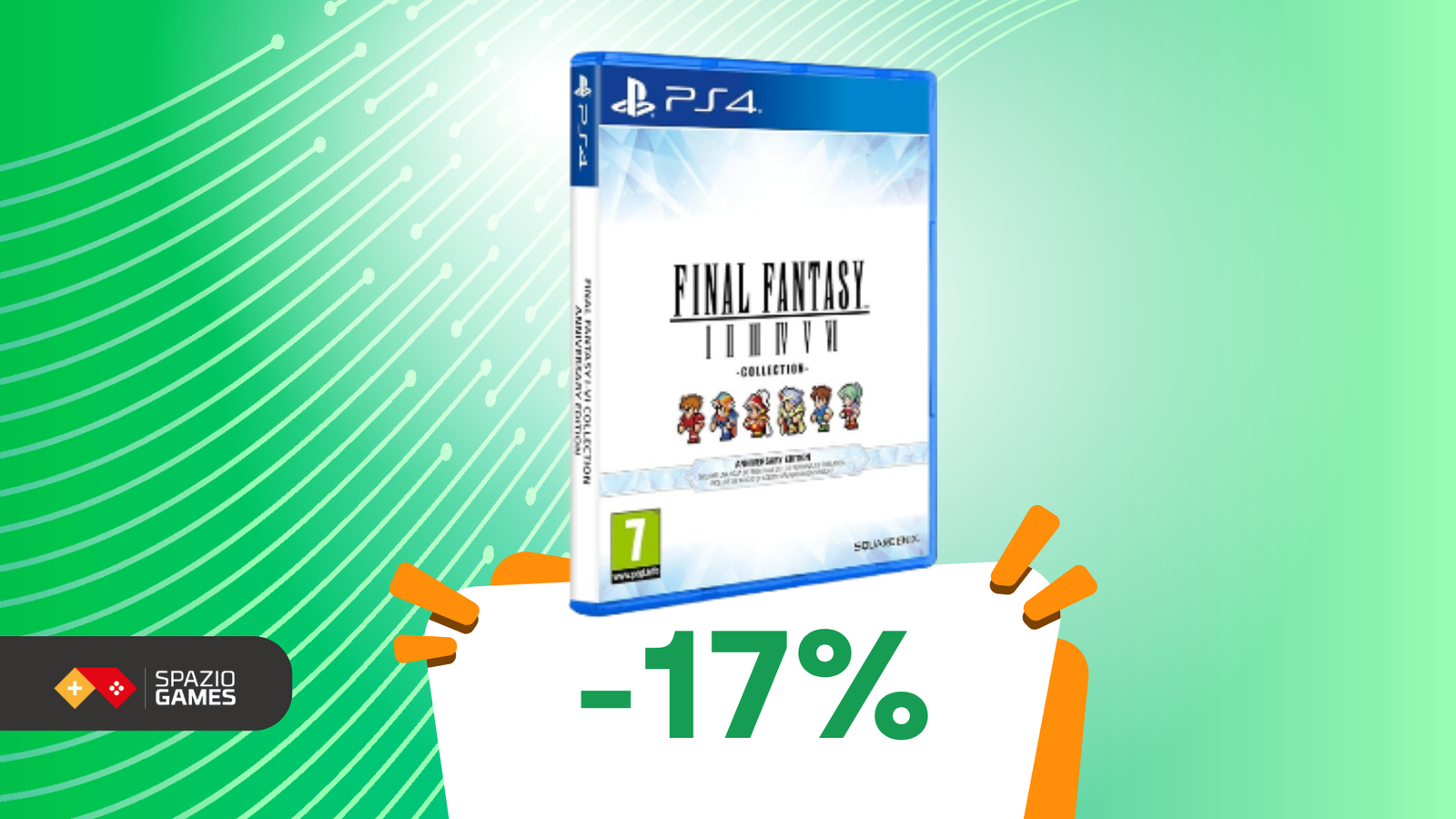 Final Fantasy I-VI per PS4 a 63€: la collection in grafica pixel 2D!