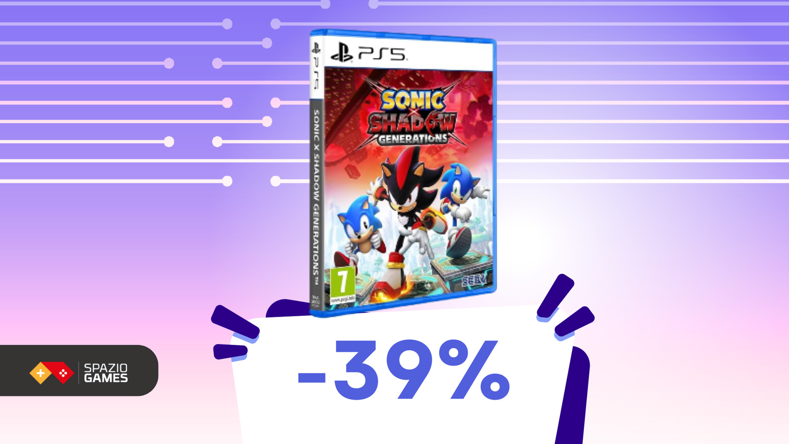 Sonic X Shadow Generations per PS5 a 31€: l'offerta per il ritorno di Shadow!