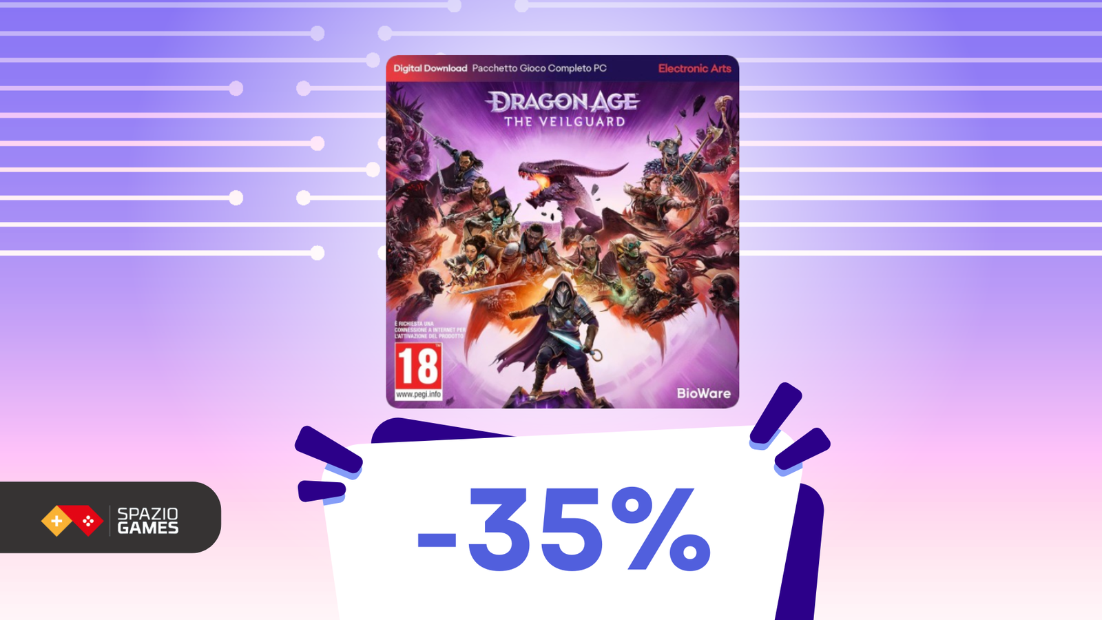 Oggi Dragon Age: The Veilguard per PC COSTA SOLO 38,99€!