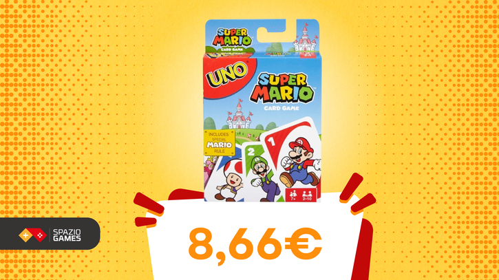 Immagine di Giocate a carte nel Regno dei Funghi: UNO di Super Mario oggi costa solo 8,66€!