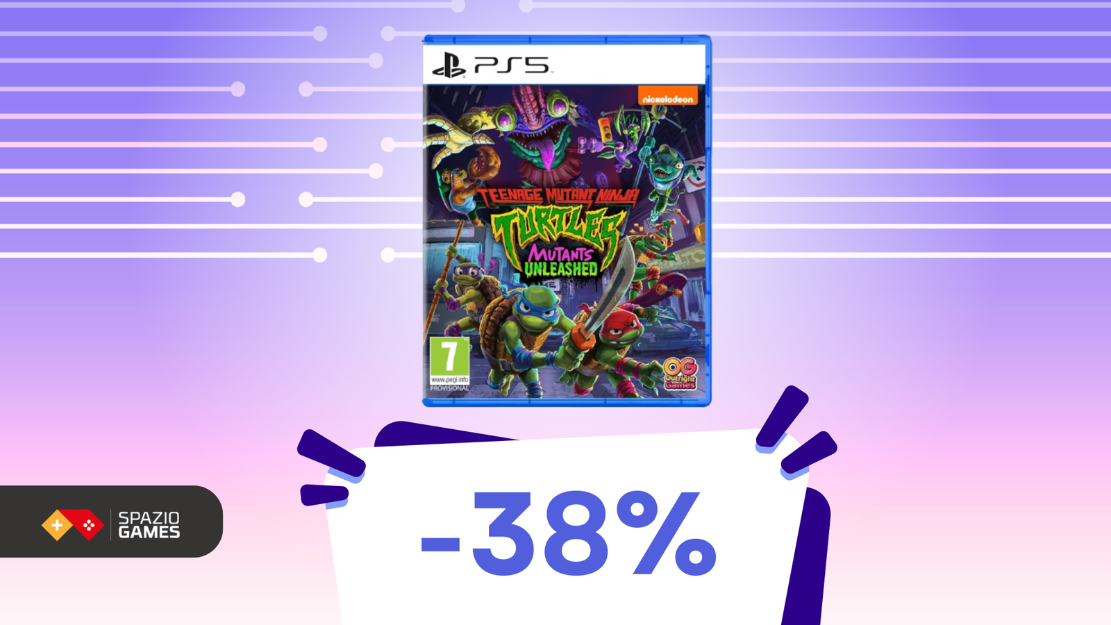 Le tartarughe Ninja sono tornate: Teenage Mutant Ninja Turtles: Mutants Unleashed oggi è SCONTATO del 38%!