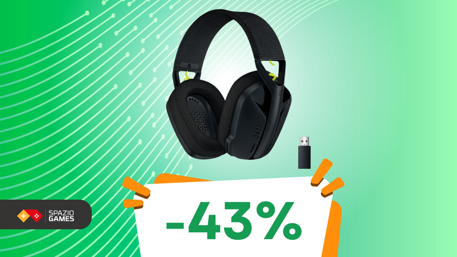 Non perdere l'OFFERTA sulle Logitech G435 Lightspeed: cuffie wireless al top a META' PREZZO!