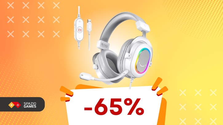 Immagine di Audio TOP, design RGB: queste cuffie da gaming oggi sono in SUPER OFFERTA! (-65%)