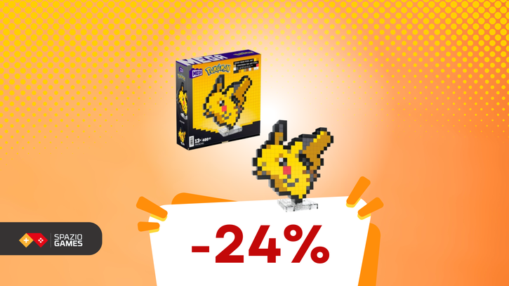 Immagine di Costruisci il tuo Pikachu in pixel art: il set MEGA Pokémon in offerta su Amazon!