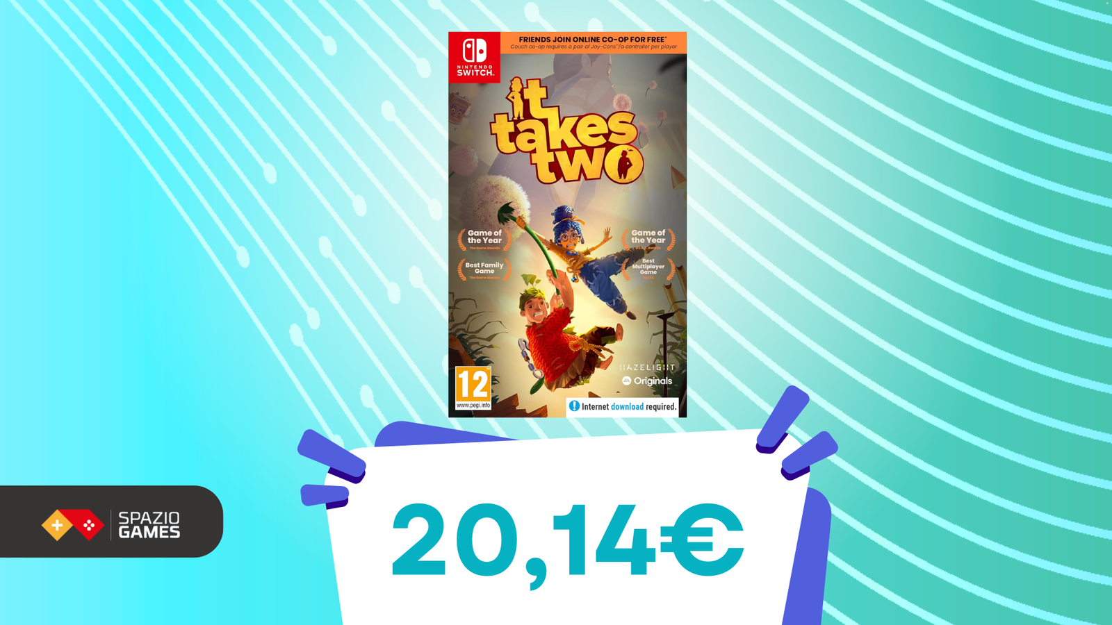 Il gioco perfetto da fare insieme: It Takes Two oggi COSTA SOLO 20,14€!