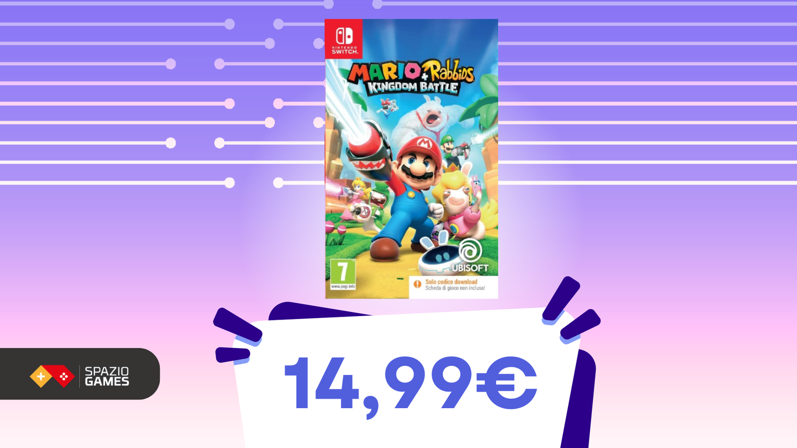 マリオとその仲間たちと一緒に楽しみましょう: マリオ + ラビッツ キングダム バトルは今日のみ €14.99 です!