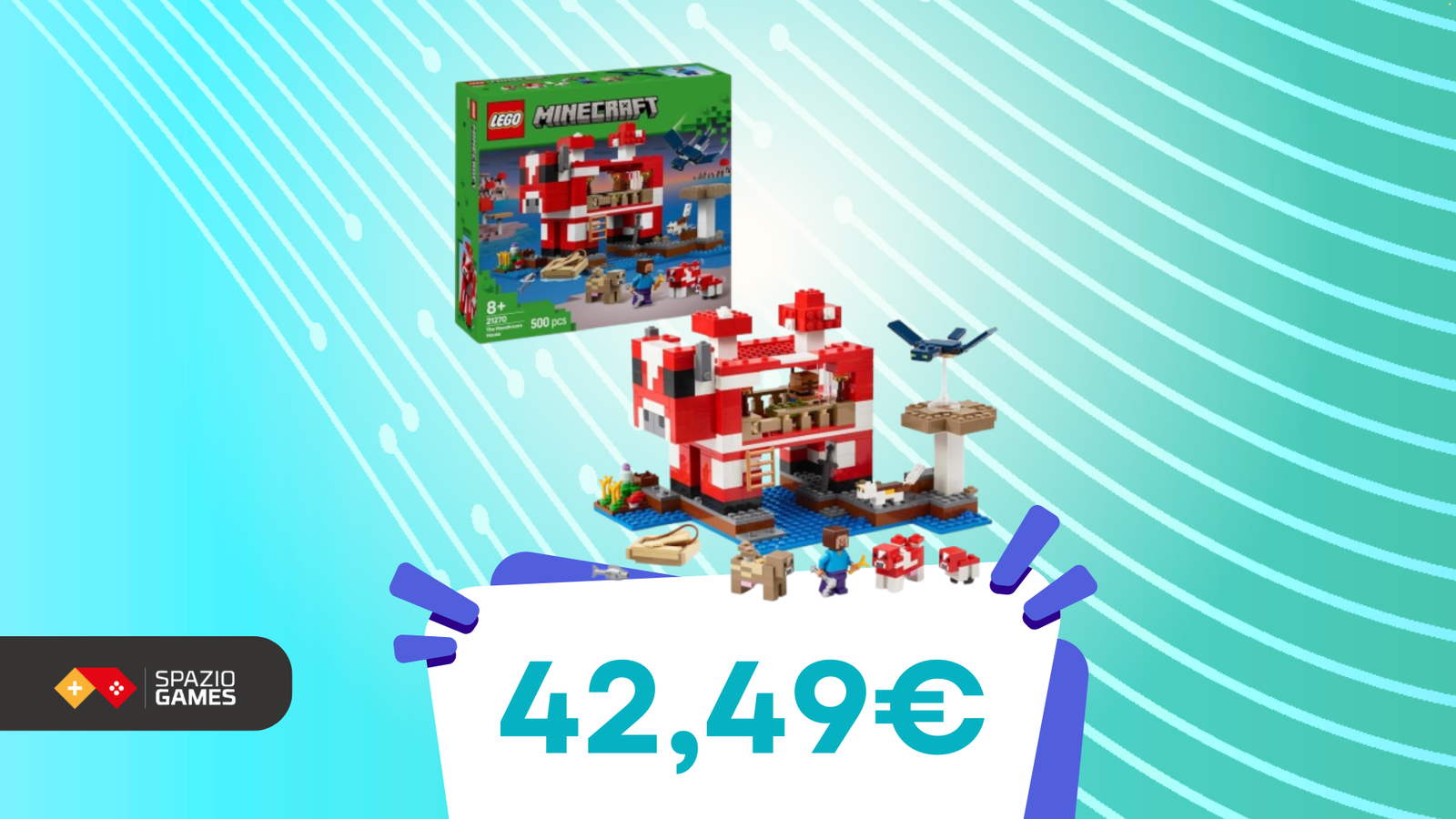 LEGO e Minecraft si fondono insieme, in questo set BELLISSIMO e SCONTATISSIMO!