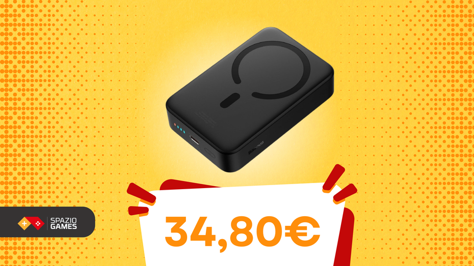 Immagine di Mai più iPhone scarico: questo powerbank Magsafe Baseus ha un DOPPIO SCONTO!