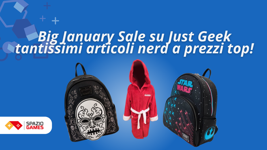 Immagine di Approfitta della Big January Sale su Just Geek: tantissimi articoli nerd a prezzi TOP!