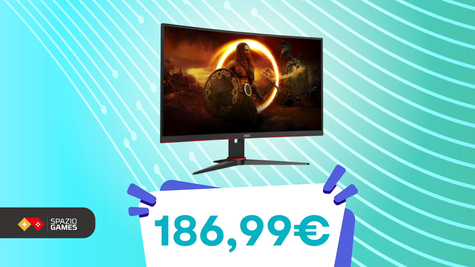 Gaming fluido e prestazioni TOP: questo monitor AOC COSTA SOLO 186,99€!