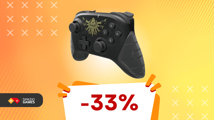 Immagine di Questo controller di Zelda è BELLISSIMO e SCONTATISSIMO! (-33%)