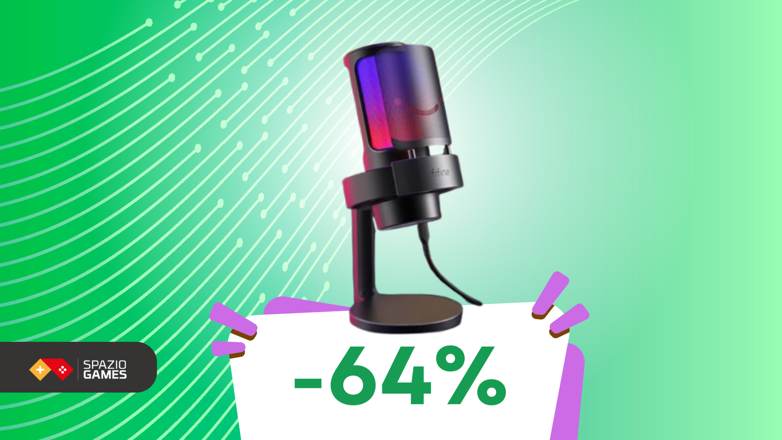 Gaming, streaming e videoconferenze di qualità TOP? Il microfono Fifine è SCONTATO del 64%!