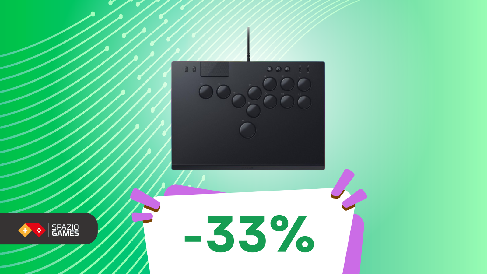 Questo controller arcade ottico per PS5 e PC oggi COSTA POCHISSIMO! (-33%)