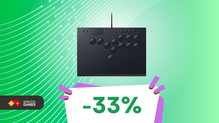 Immagine di Questo controller arcade ottico per PS5 e PC oggi COSTA POCHISSIMO! (-33%)