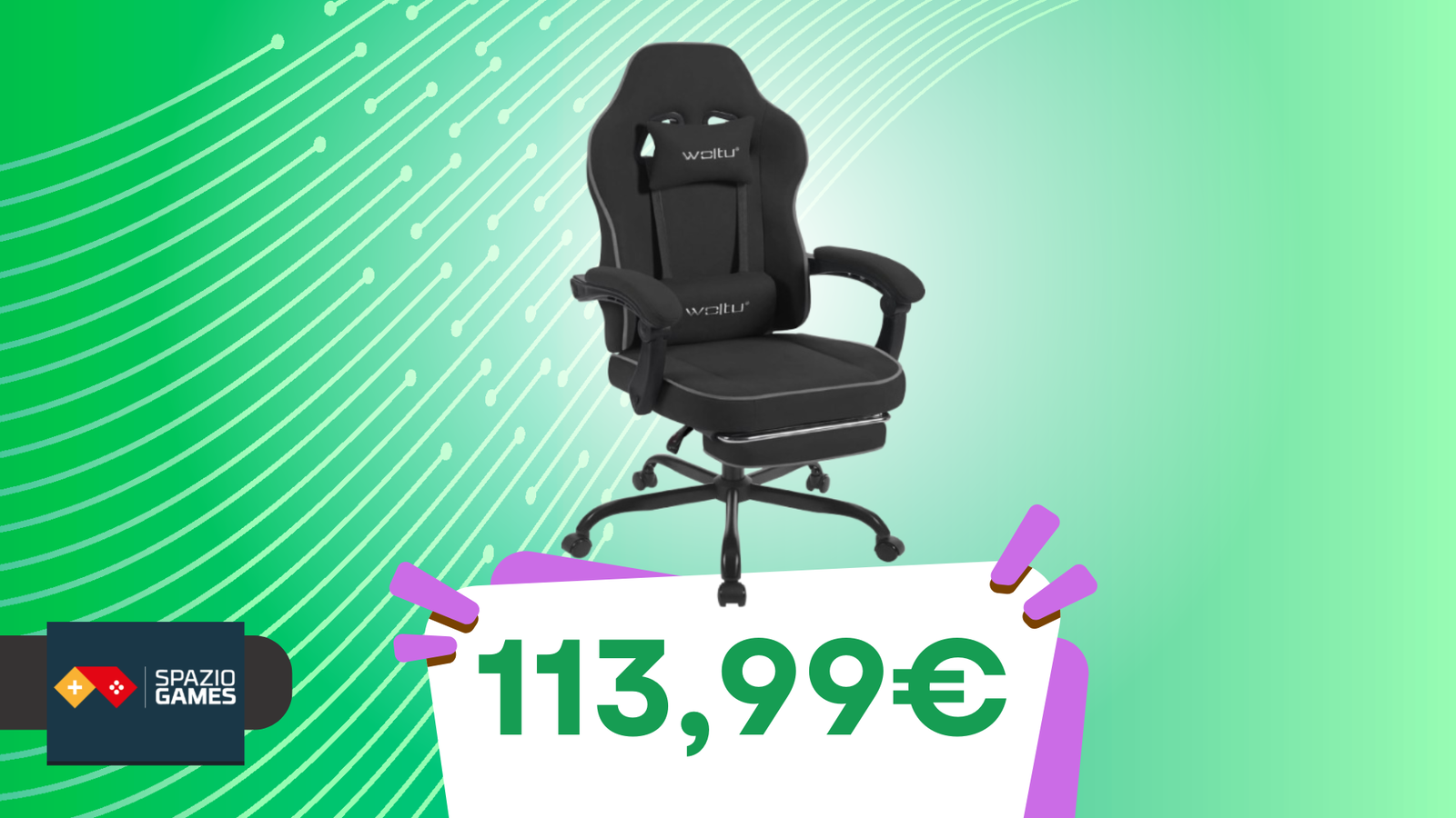 Comfort e stile per il tuo setup: questa sedia da gaming oggi è IN SCONTO!