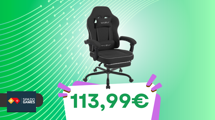 Immagine di Comfort e stile per il tuo setup: questa sedia da gaming oggi è IN SCONTO!