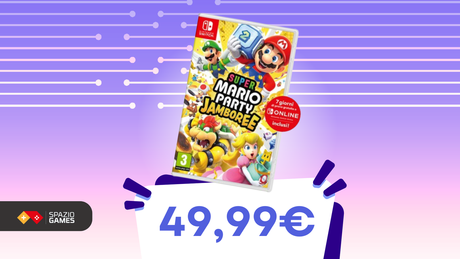 Feste a tema Super Mario? Super Mario Party Jamboree oggi è IN OFFERTA!