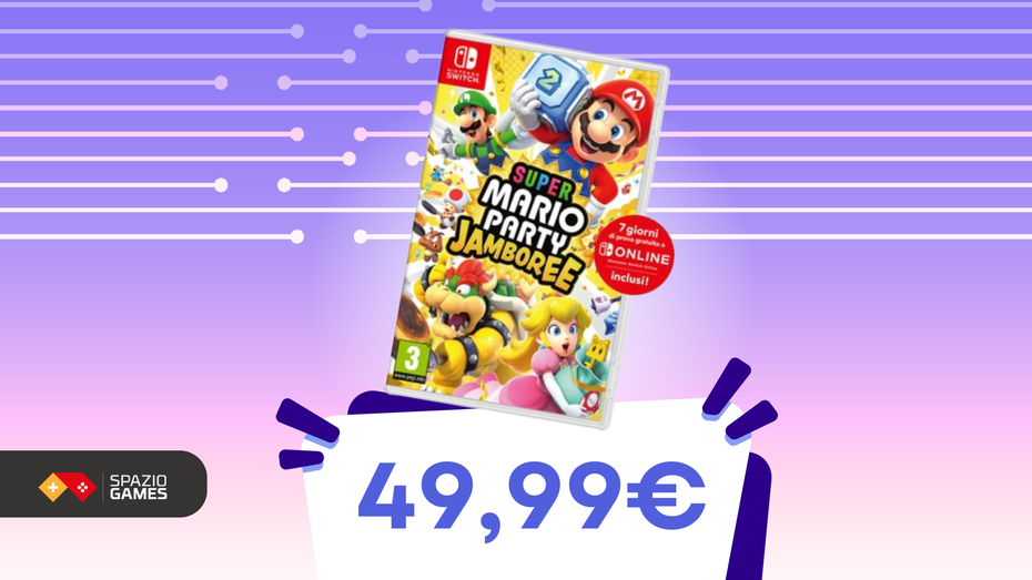 Immagine di Feste a tema Super Mario? Super Mario Party Jamboree oggi è IN OFFERTA!