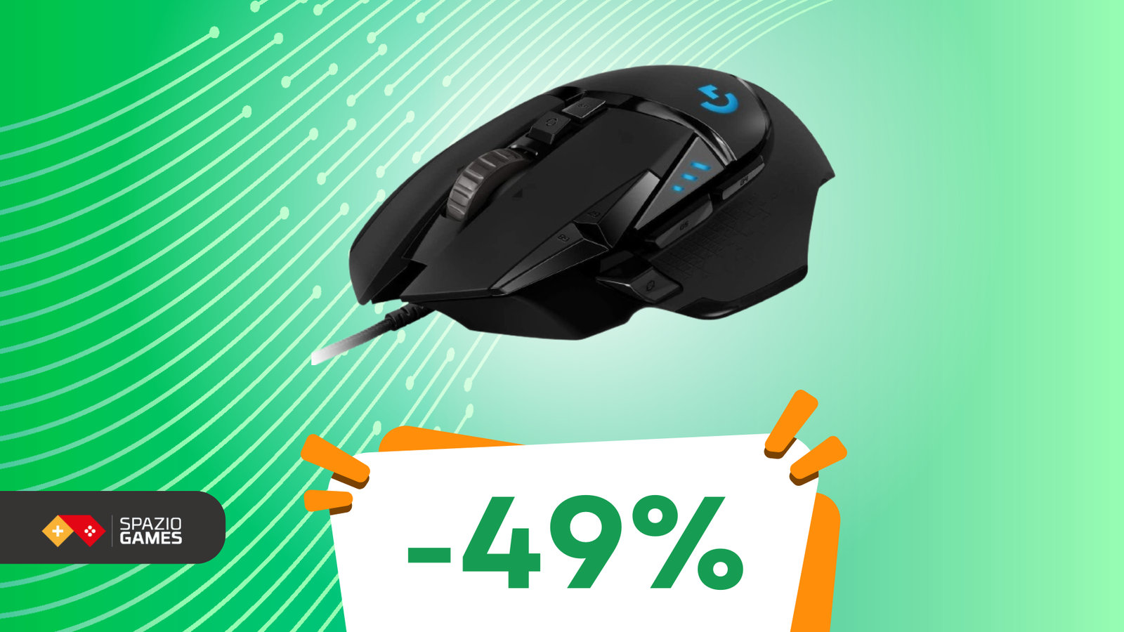 Logitech G502 HERO, uno dei mouse gaming più venduti al mondo, oggi a META' PREZZO!