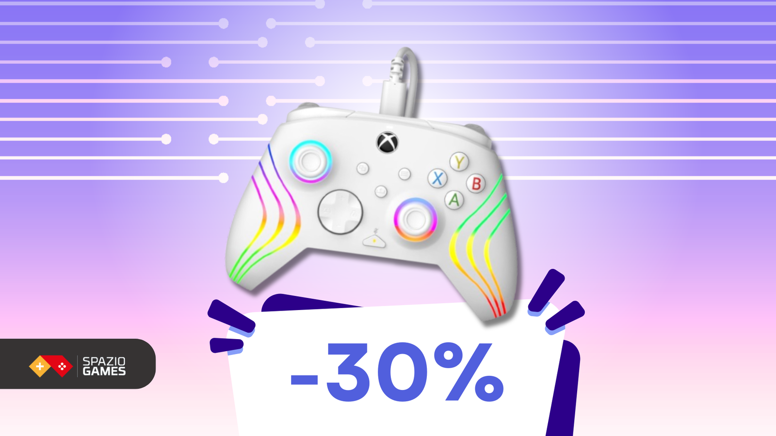 Design RGB e prestazioni fantastiche: questo controller per Xbox oggi ha uno SCONTO del 30%!