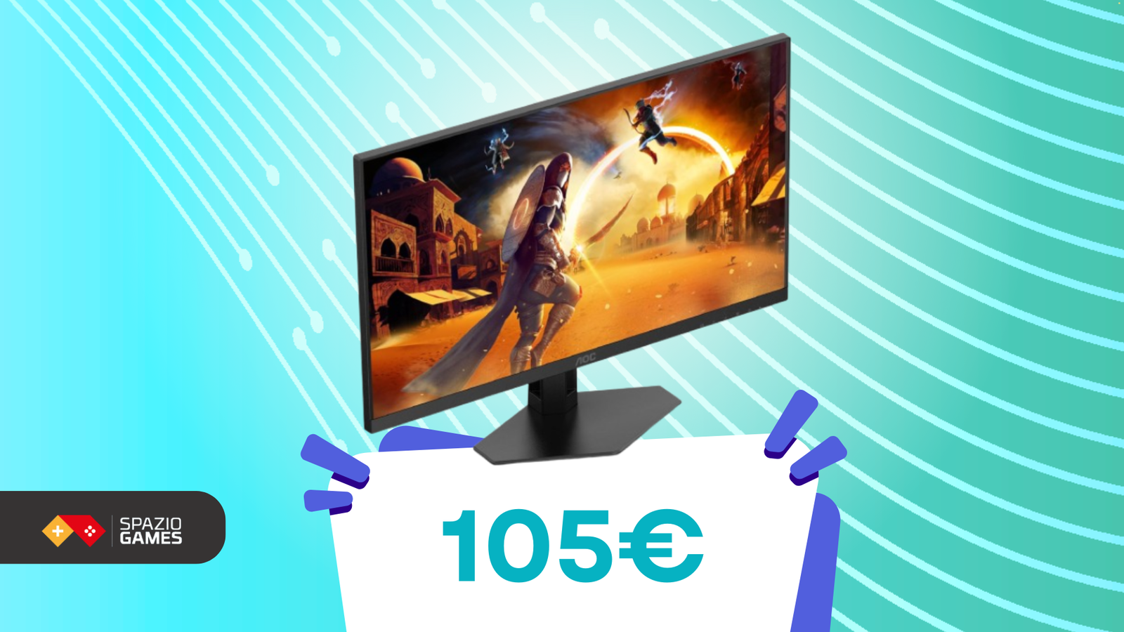 Cerchi un monitor da gaming economico? Questo modello AOC Gaming è SCONTATO a 105,00€!