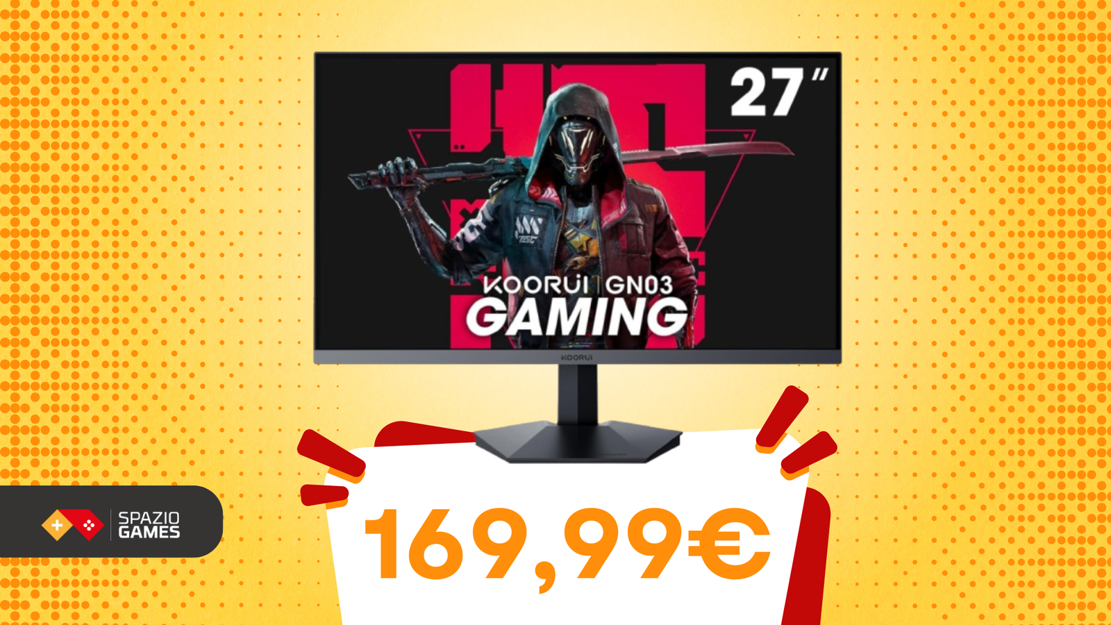 Design elegante e prestazioni TOP: questo monitor gaming KOORUI oggi COSTA SOLO 169,99€!