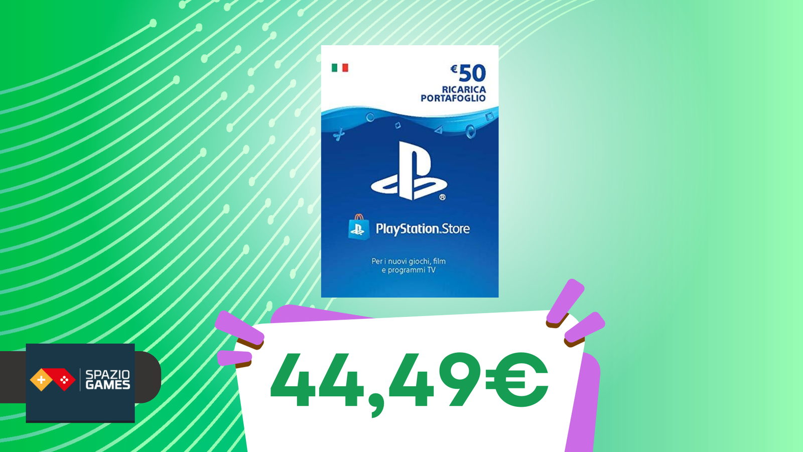 Oggi su Eneba una card PSN da 50€ COSTA SOLO 44,49€!