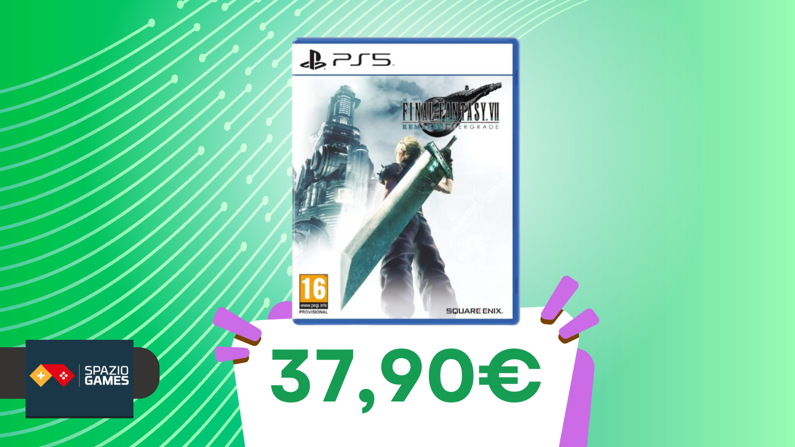 Rivivi uno dei Final Fantasy più amati: Final Fantasy VII Remake Intergrade oggi COSTA SOLO 37,90€!