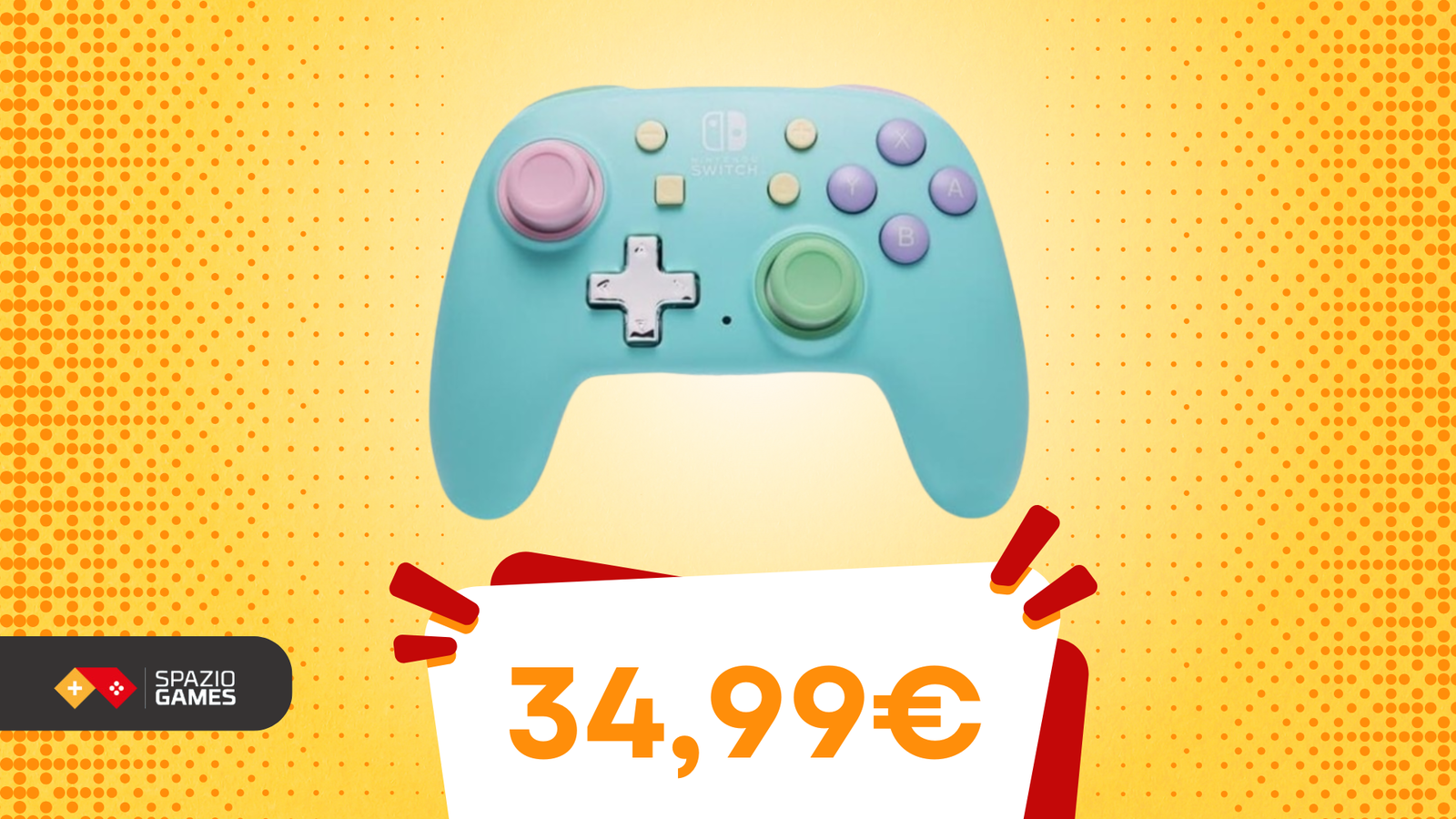 Design colorato, comfort assicurato: questo controller per Switch oggi COSTA POCHISSIMO!