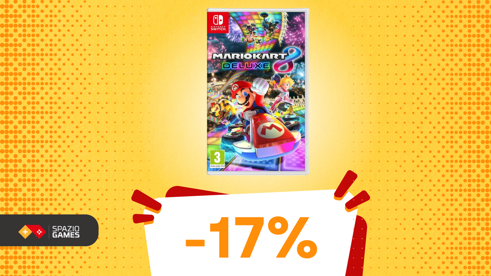 Unisciti alla gara con Mario Kart 8 Deluxe, oggi IN SCONTO! -17%