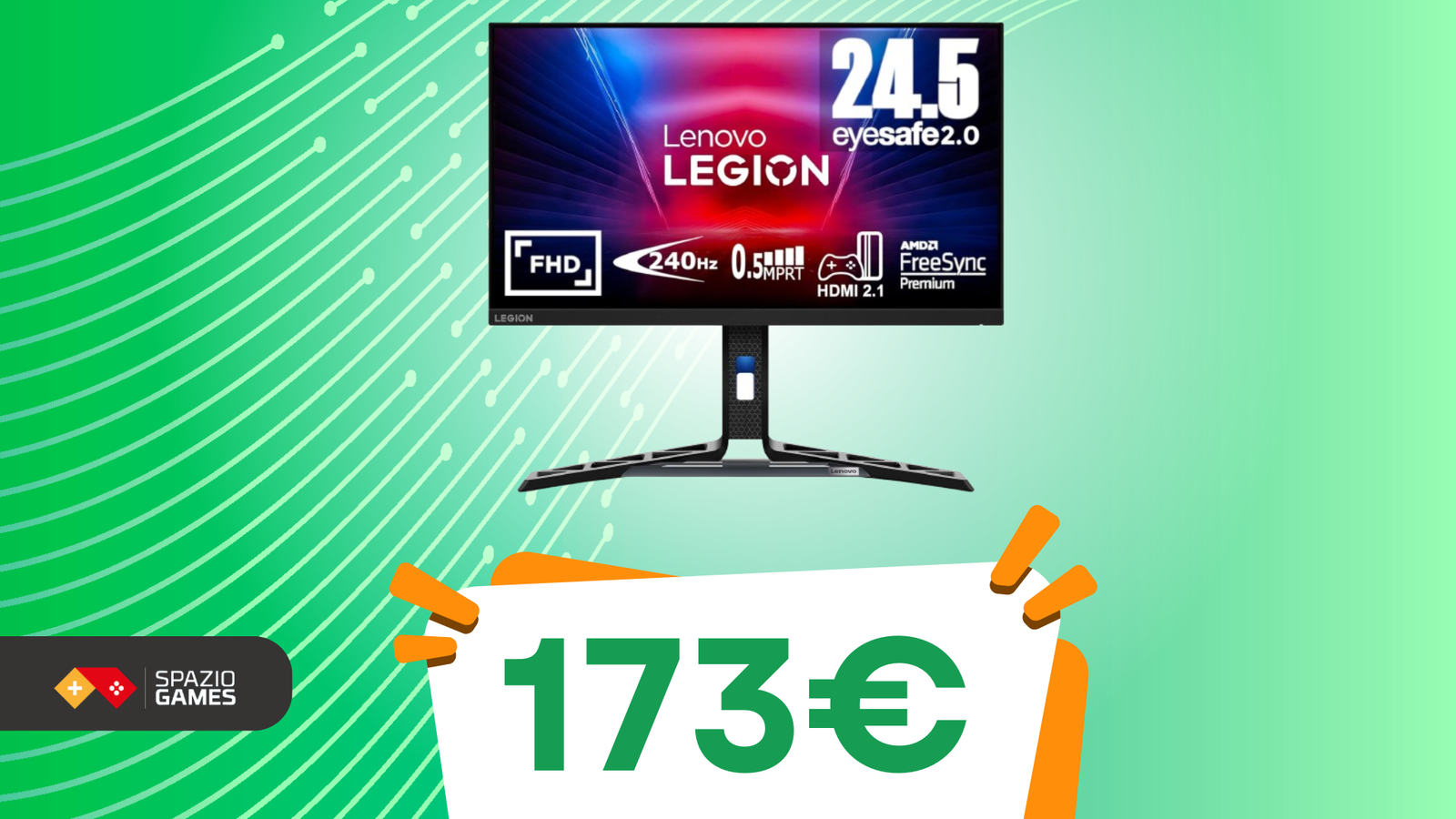 Migliora la tua postazione con questo monitor Lenovo a 240 Hz, oggi IN OFFERTA!