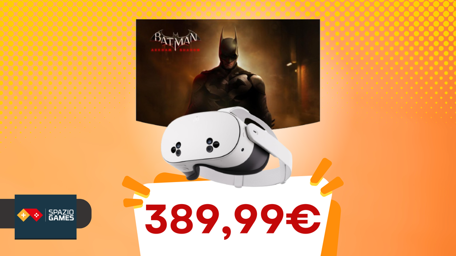 Immagine di Meta Quest 3S, Batman: Arkham Shadow e 3 mesi di Meta Quest+ a SOLI 389,99€?! Oggi si può!