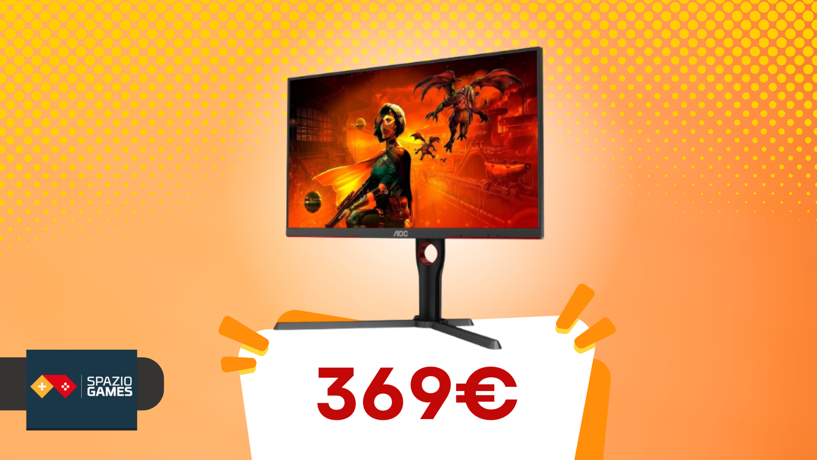 Gaming fludio, grafica TOP: AOC Gaming U27G3X è in offerta!