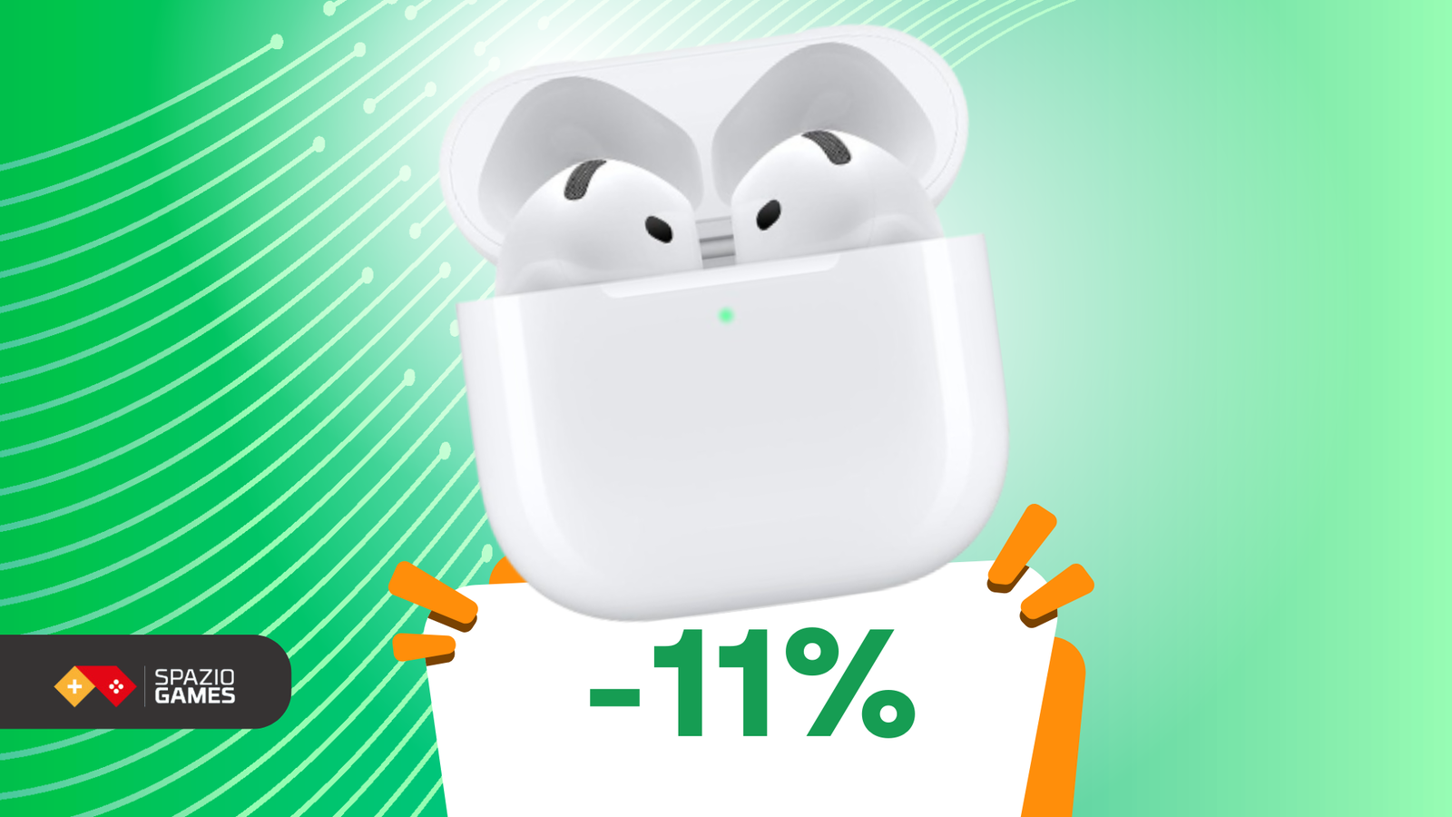 Ascolta e vivi il suono: gli AirPods 4 oggi in offerta a 132€!