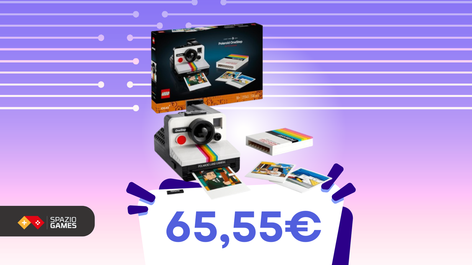 Mattoncini e vintage: la Polaroid LEGO vi aspetta con un SUPER PREZZO!